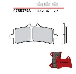 Pastiglie freno anteriori Brembo per Aprilia RSV4 1100 Factory 19-23 - Mescola SA sinterizzata Strada 07BB37SA