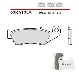 Pastiglie freno anteriori Brembo per Aprilia RXV 5.5 06-13 - Mescola LA sinterizzata Strada 07KA17LA