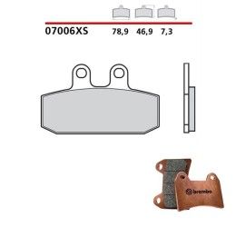 Pastiglie freno anteriori Brembo per Aprilia Sportcity 200 IE 04-08 - Mescola Scooter XS sinterizzata 07006XS
