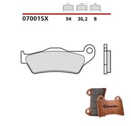 Pastiglie freno anteriori Brembo per Aprilia SRV 850 2012 - Mescola Scooter XS sinterizzata 07001XS