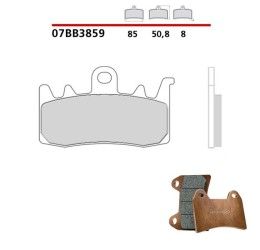 Pastiglie freno anteriori Brembo per Aprilia Tuono 660 21-24 - Mescola primo equipaggiamento 07BB3859