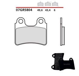 Pastiglie freno anteriori Brembo per Beta EVO 300 4T 10-23 - Mescola primo equipaggiamento Carbon Ceramica 07GR5804