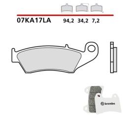 Pastiglie freno anteriori Brembo per Beta RR 400 05-14 - Mescola LA sinterizzata Strada 07KA17LA