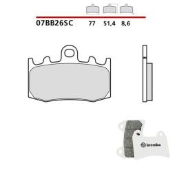 Pastiglie freno anteriori Brembo per BMW R 1200 GS 04-12 - Mescola LA sinterizzata Strada 07BB26LA