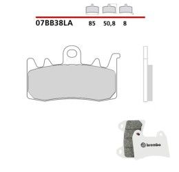 Pastiglie freno anteriori Brembo per BMW R 1250 GS Adventure 19-23 - Mescola LA sinterizzata Strada 07BB38LA