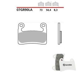 Pastiglie freno anteriori Brembo per BMW S 1000 RR 19-24 - Mescola LA sinterizzata Strada 07GR90LA