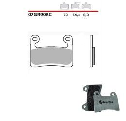 Pastiglie freno anteriori Brembo per BMW S 1000 RR 19-24 - Mescola RC sinterizzata Pista 07GR90RC