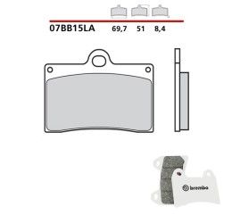Pastiglie freno anteriori Brembo per Cagiva Mito 125 EV 94-07 - Mescola LA sinterizzata Strada 07BB15LA