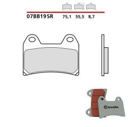 Pastiglie freno anteriori Brembo per Ducati Hypermotard 1100 EVO 10-12 - Mescola SR sinterizzata Strada/Pista 07BB19SR