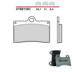 Pastiglie freno anteriori Brembo per Ducati Monster 750 96-99 - Mescola RC sinterizzata Pista 07BB15RC