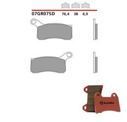 Pastiglie freno anteriori Brembo per HM CRM F 125 X 09-11 - Mescola SD sinterizzata Off-Road 07GR07SD