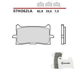 Pastiglie freno anteriori Brembo per Honda Africa Twin CRF 1000 L DCT Adventure Sports 18-19 - Mescola LA sinterizzata Strada 07HO62LA