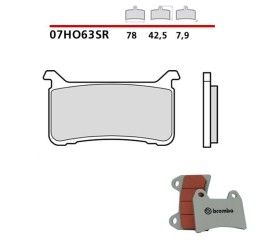 Pastiglie freno anteriori Brembo per Honda CBR 600 RR 21-24 - Mescola SR sinterizzata Strada/Pista 07HO63SR