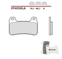 Pastiglie freno anteriori Brembo per Honda CBR 600 RR ABS 09-16 - Mescola LA sinterizzata Strada 07HO50LA