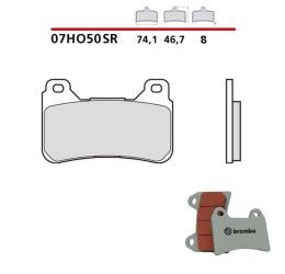 Pastiglie freno anteriori Brembo per Honda CBR 600 RR ABS 09-16 - Mescola SR sinterizzata Strada/Pista 07HO50SR
