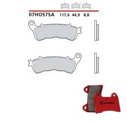 Pastiglie freno anteriori Brembo per Honda Hornet 600 ABS 07-13 - Mescola SA sinterizzata Strada 07HO57SA