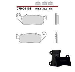 Pastiglie freno anteriori Brembo per Honda INTEGRA 750 14-20 - Mescola primo equipaggiamento Carbon Ceramica 07HO4108