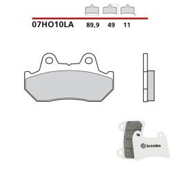 Pastiglie freno anteriori Brembo per Honda NSR 500 85-02 - Mescola LA sinterizzata Strada 07HO10LA