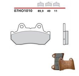 Pastiglie freno anteriori Brembo per Honda NSR 500 85-02 - Mescola primo equipaggiamento 07HO1010