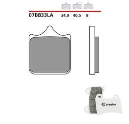Pastiglie freno anteriori Brembo per Husqvarna SMR 510 06-10 - Mescola LA sinterizzata Strada 07BB33LA