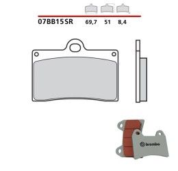 Pastiglie freno anteriori Brembo per Husqvarna SMR 510 2005 - Mescola SR sinterizzata Strada/Pista 07BB15SR