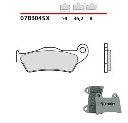 Pastiglie freno anteriori Brembo per Husqvarna TC 450 03-10 - Mescola SX sinterizzata 07BB04SX
