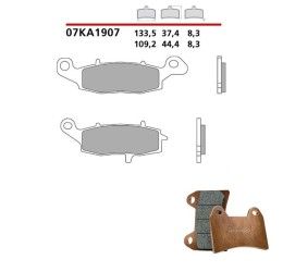Pastiglie freno anteriori Brembo per Kawasaki ER6N 06-16 - Mescola primo equipaggiamento 07KA1907
