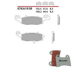 Pastiglie freno anteriori Brembo per Kawasaki ER6N 06-16 - Mescola SR sinterizzata Strada/Pista 07KA19SR pinza sinistra