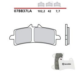 Pastiglie freno anteriori Brembo per Kawasaki Ninja 1000 H2 SX SE Plus 19-21 - Mescola LA sinterizzata Strada 07BB37LA