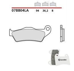 Pastiglie freno anteriori Brembo per KTM 400 EXC 00-07 | 09-11 - Mescola LA sinterizzata Strada 07BB04LA