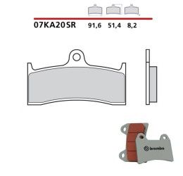 Pastiglie freno anteriori Brembo per MV Agusta Brutale 750 01-02 - Mescola SR sinterizzata Strada/Pista 07KA20SR