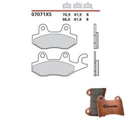 Pastiglie freno anteriori Brembo per Suzuki Burgman 400 ABS 11-20 - Mescola Scooter XS sinterizzata 07071XS