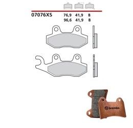 Pastiglie freno anteriori Brembo per Suzuki Burgman 400 ABS 11-20 - Mescola Scooter XS sinterizzata 07076XS