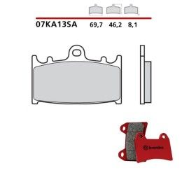 Pastiglie freno anteriori Brembo per Suzuki RGV gamma 250 vj22 90-95 - Mescola SA sinterizzata Strada 07KA13SA