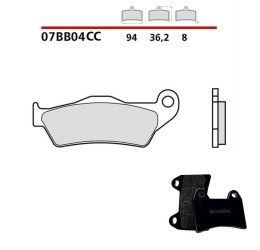 Pastiglie freno anteriori Brembo per Triumph Bonneville T120 21-23 - Mescola Scooter carbon ceramica 07BB04CC