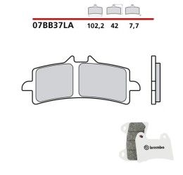 Pastiglie freno anteriori Brembo per Triumph Street Triple 765 RS 17-23 - Mescola LA sinterizzata Strada 07BB37LA