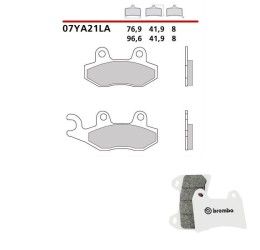 Pastiglie freno anteriori Brembo per Voge Valico 300 Rally 22-24 - Mescola LA sinterizzata Strada 07YA21LA