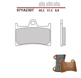Pastiglie freno anteriori Brembo per Yamaha MT-09 13-16 | 21-24 - Mescola primo equipaggiamento 07YA2307