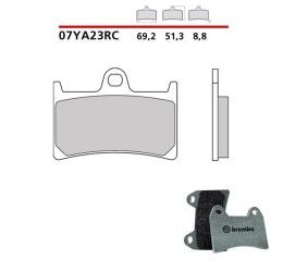 Pastiglie freno anteriori Brembo per Yamaha MT-09 13-16 | 21-24 - Mescola RC sinterizzata Pista 07YA23RC