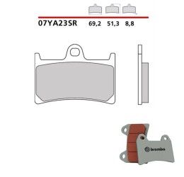 Pastiglie freno anteriori Brembo per Yamaha R1 98-06 | 15-24 - Mescola SR sinterizzata Strada/Pista 07YA23SR