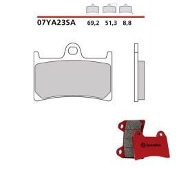 Pastiglie freno anteriori Brembo per Yamaha TDM 900 02-14 - Mescola SA sinterizzata Strada 07YA23SA