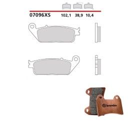 Pastiglie freno anteriori Brembo per Yamaha X-Max 250 ABS 11-15 - Mescola Scooter XS sinterizzata 07096XS
