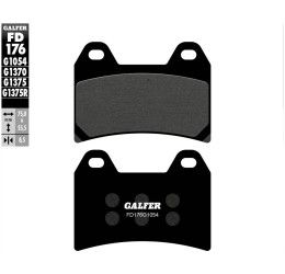 Pastiglie freno anteriori Galfer per Aprilia Tuono V4 1000 R 2011 - Mescola G1054 semimetallica FD176G1054