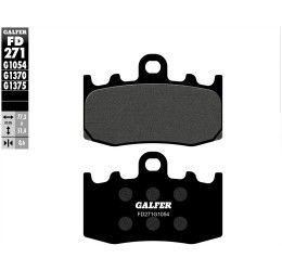 Pastiglie freno anteriori Galfer per bmw r 850 r roadster 2001 - Mescola G1054 semimetallica FD271G1054
