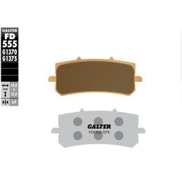 Pastiglie freno anteriori Galfer per CFMoto 300 NK 2020 - Mescola G1375 sinterizzata sport FD555G1375