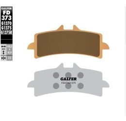 Pastiglie freno anteriori Galfer per Ducati Streetfighter V4 20-21 | 2024 - Mescola G1375 sinterizzata sport FD373G1375