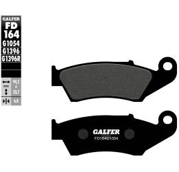 Pastiglie freno anteriori Galfer per Honda CRF 450 RX 2018 - Mescola G1054 semimetallica FD164G1054