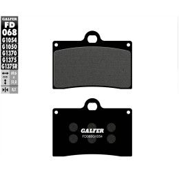 Pastiglie freno anteriori Galfer per Husqvarna SMR 450 03-04 - Mescola G1054 semimetallica FD068G1054