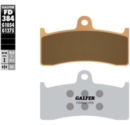 Pastiglie freno anteriori Galfer per MV Agusta Brutale 910 2006 - Mescola G1375 sinterizzata sport FD384G1375