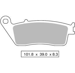Pastiglie freno anteriori ZCOO per Suzuki Bandit 600 S 95-99 - Mescola EX sinterizzata ceramica Pista N007